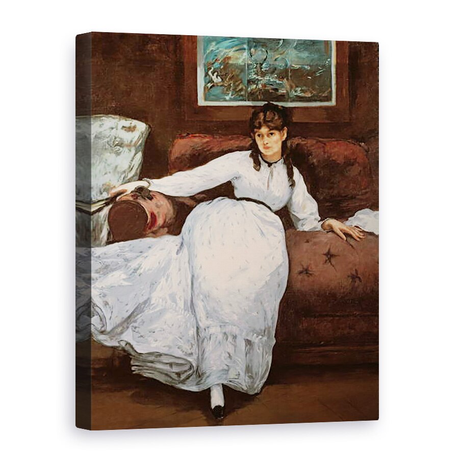 Tablou canvas - Edouard Manet - Restul, portretul lui Berthe Morisot 1841-95, 60 x 80 cm