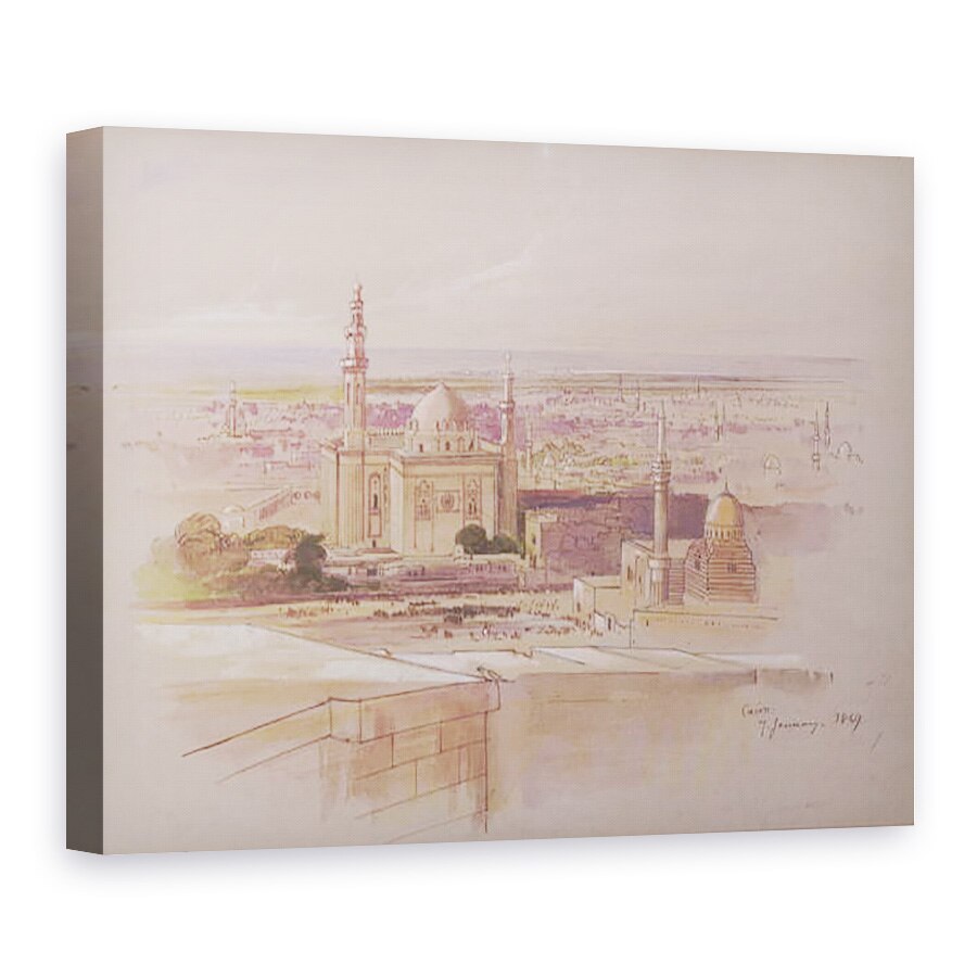 Tablou canvas - Edward Lear - Moscheea Agra, Cairo, 75 x 100 cm