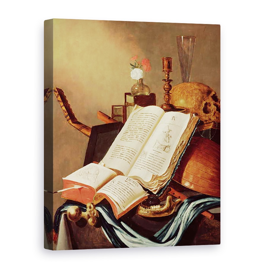 Tablou canvas - Edwaert Colyer - Vanitas Natura moarta, 75 x 100 cm
