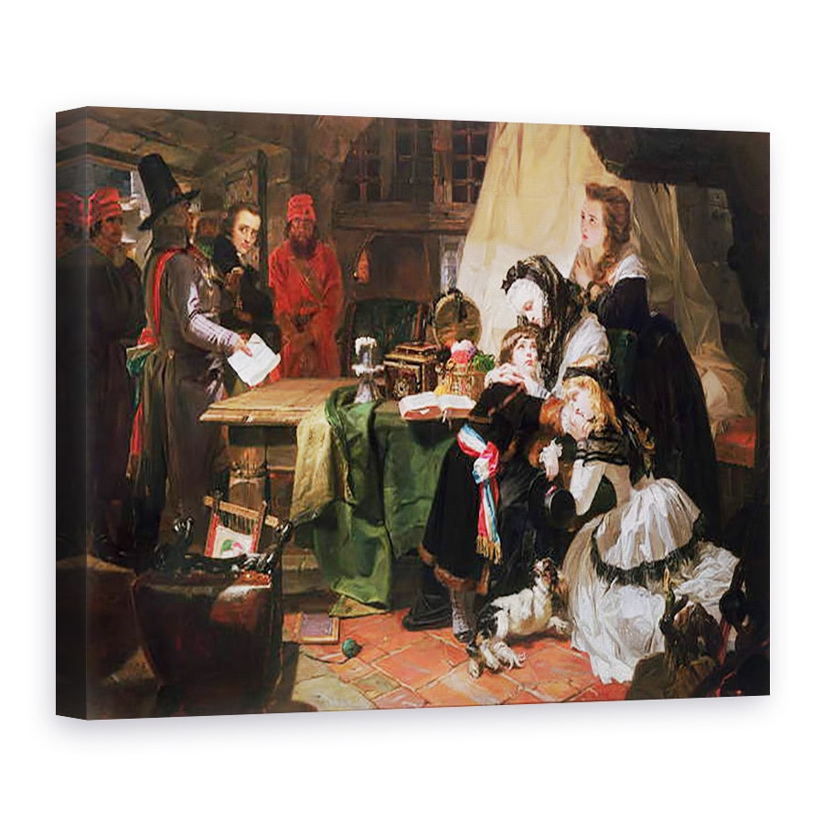 Tablou canvas - Edward Matthew Ward - Ultima despartire a Marie-Antoinette si a Fiului ei, 75 x 100 cm