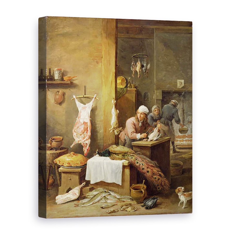 Tablou canvas - David Teniers the Younger - in bucatarie, 75 x 100 cm