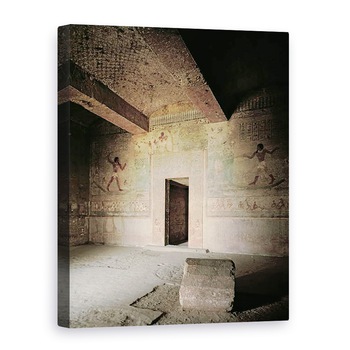 Tablou canvas - Egyptian 12th Dynasty - Mormantul lui Khnumhotep III cu picturi murale care arata Khnumhotep si sotia sa pescuit si pasari in mlastina papirus, 75 x 100 cm Tablou canvas - Egyptian 12th Dynasty - Mormantul lui Khnumhotep III cu picturi murale care arata Khnumhotep si sotia sa pescuit si pasari in mlastina papirus, 75 x 100 cm