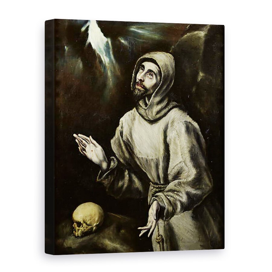 Tablou canvas - El Greco - Sfantul Francisc de Assisi Primirea Stigmatelor, 75 x 100 cm