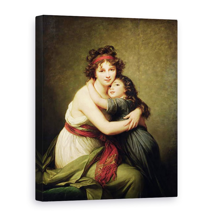 Tablou canvas - Elisabeth Louise Vigee-Lebrun - Madame Vige-Lebrun si fiica ei, 50 x 70 cm