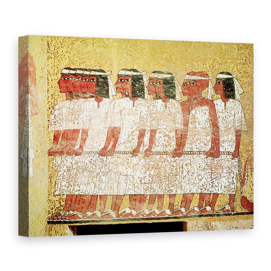 Tablou canvas - Egyptian 18th Dynasty - Cortege tragand catafalca regelui, 75 x 100 cm