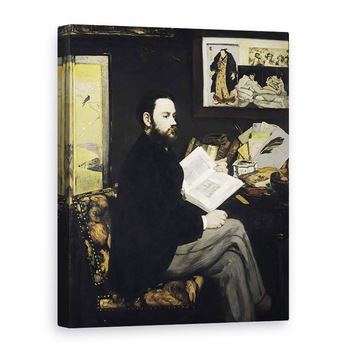 Tablou canvas - Edouard Manet - Portret De Emile Zola 1840-1902 1868, 75 x 100 cm Tablou canvas - Edouard Manet - Portret De Emile Zola 1840-1902 1868, 75 x 100 cm
