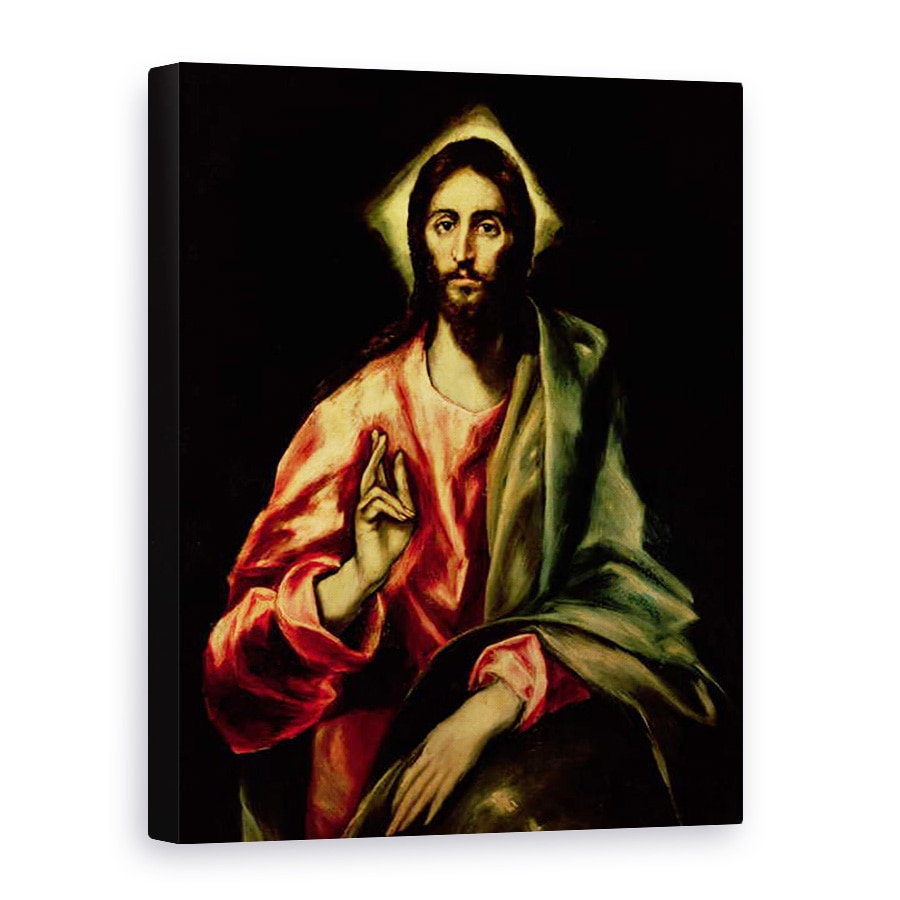 Tablou canvas - El Greco - Hristos binecuvantare, 75 x 100 cm