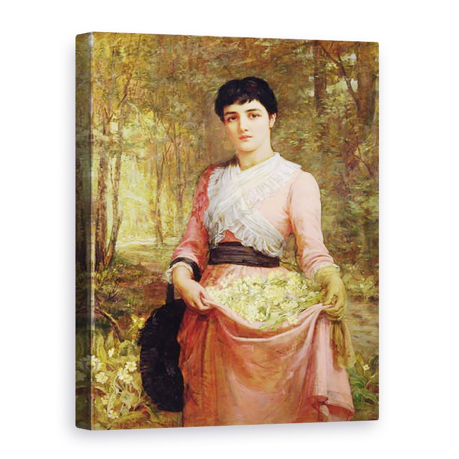 Tablou canvas - Edwin Longsden Long - Fiicele Imperiului nostru. Anglia, Primrose, 75 x 100 cm