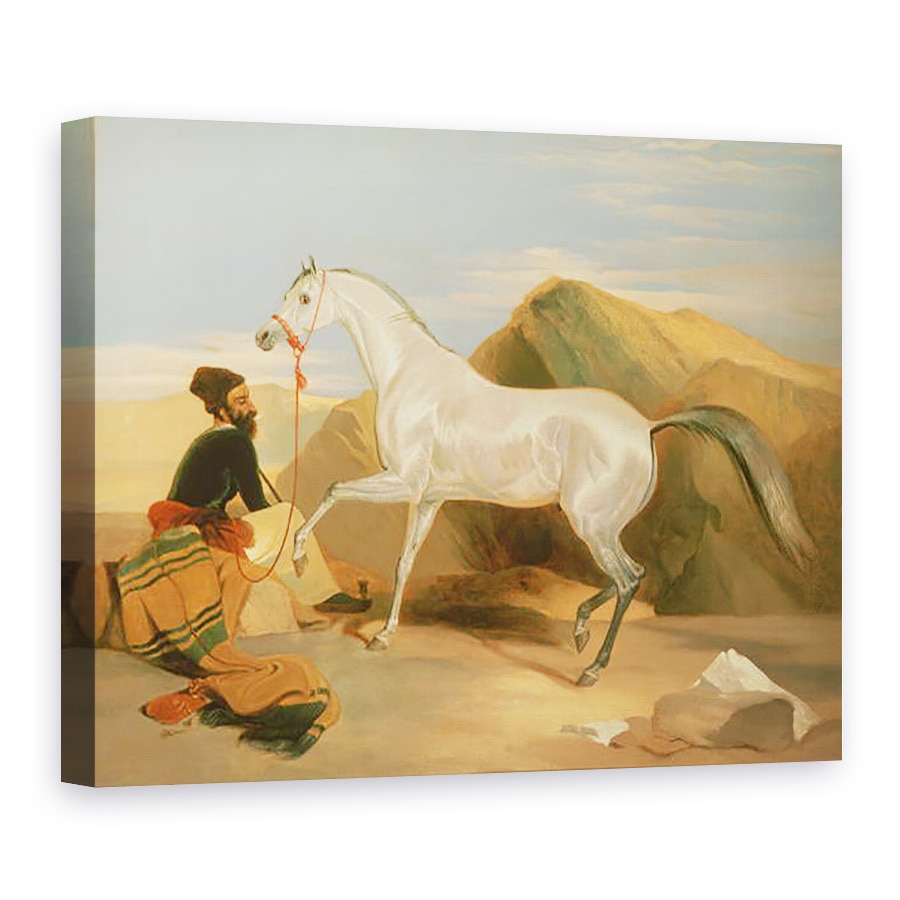 Tablou canvas - Edwin Landseer - Armasarul Arabe, 75 x 100 cm