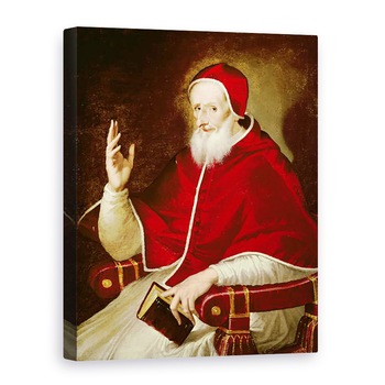 Tablou canvas - El Domenico Theotocopuli Greco - Portretul Papei Pius al V-lea 1504-1572, 75 x 100 cm Tablou canvas - El Domenico Theotocopuli Greco - Portretul Papei Pius al V-lea 1504-1572, 75 x 100 cm