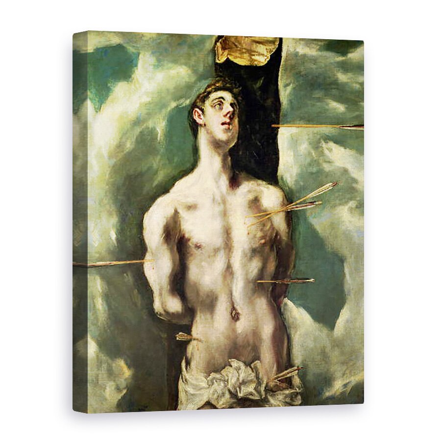 Tablou canvas - El Greco - St. Sebastian, 75 x 100 cm