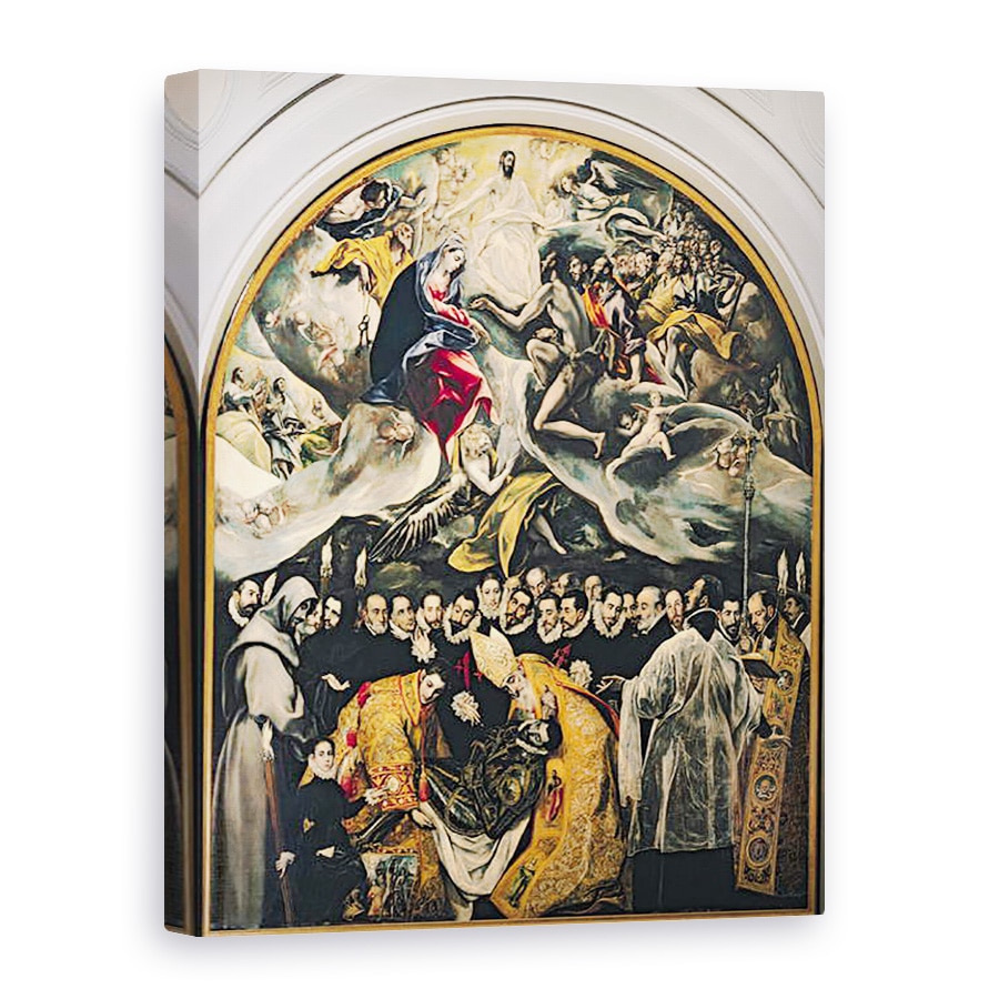 Tablou canvas - El Greco - inmormantarea contelui Orgaz, dintr-o legenda din 1323, 75 x 100 cm