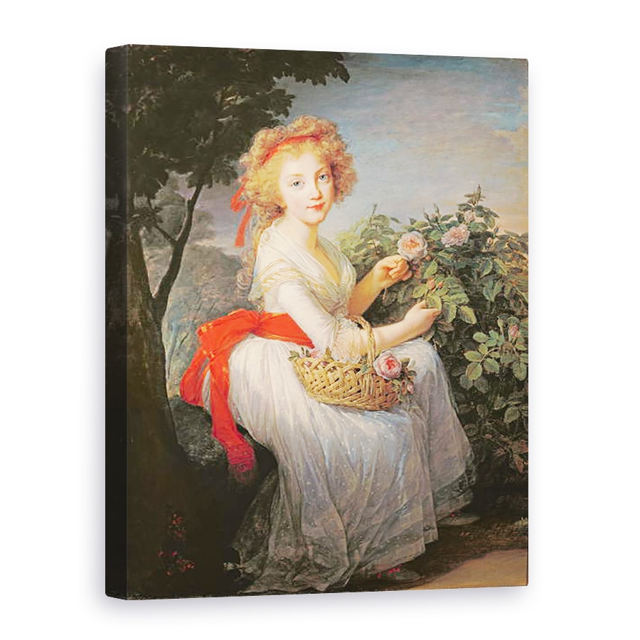 Tablou canvas - Elisabeth Louise Vigee-Lebrun - Portret De Marie-Christine De Bourbon-Napoli 1779-1849, 50 x 70 cm