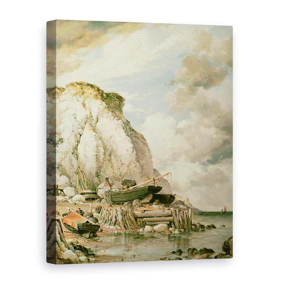 Tablou canvas - Edward William Cooke - Un pic de Bonchurch in vremurile vechi, 75 x 100 cm