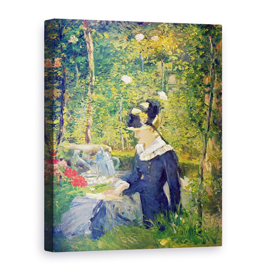 Tablou canvas - Edouard Manet - Tanara femeie la intrarea in Gradina Bellevue Marguerite, 50 x 70 cm