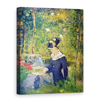 Tablou canvas - Edouard Manet - Tanara femeie la intrarea in Gradina Bellevue Marguerite, 75 x 100 cm Tablou canvas - Edouard Manet - Tanara femeie la intrarea in Gradina Bellevue Marguerite, 75 x 100 cm