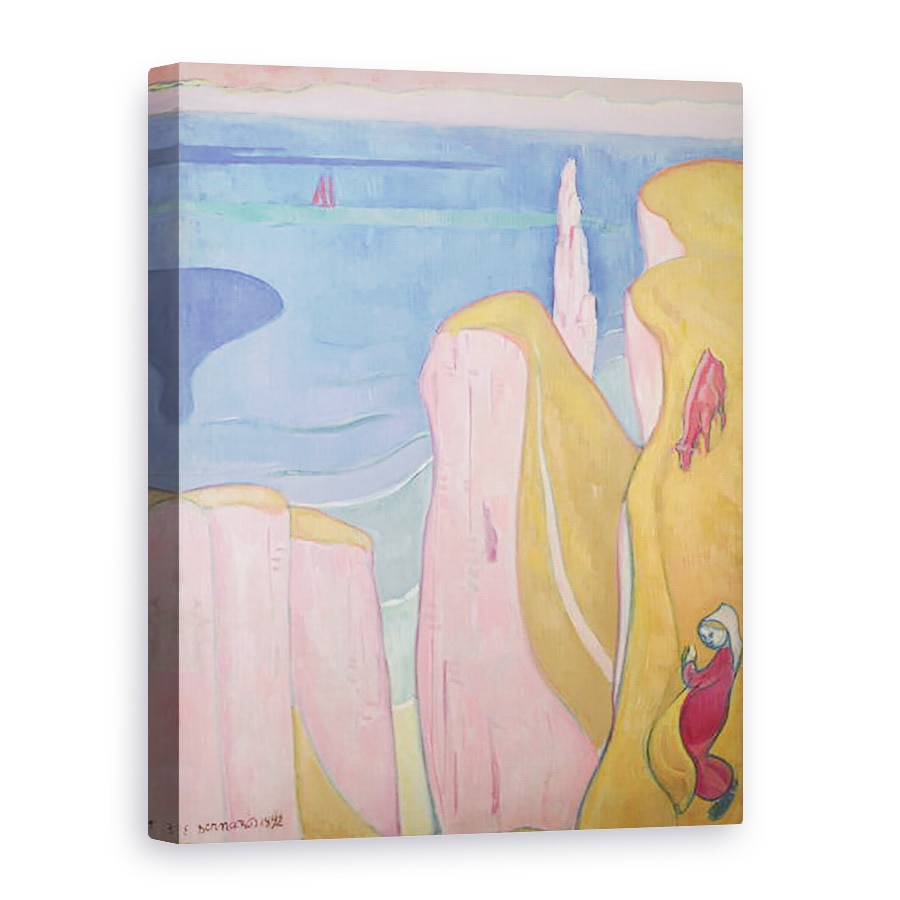 Tablou canvas - Emile Bernard - Stancile din Yport, 50 x 70 cm