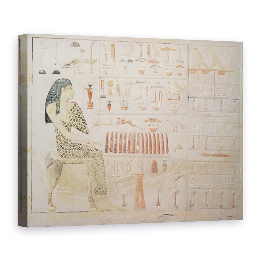 Tablou canvas - Egyptian 4th Dynasty - Stela a Printesei Nefertiabet, din Giza, Vechiul Regat, 75 x 100 cm