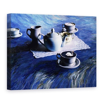 Tablou canvas - Ellen Golla - Timp de ceai cu Gordy, 50 x 70 cm Tablou canvas - Ellen Golla - Timp de ceai cu Gordy, 50 x 70 cm