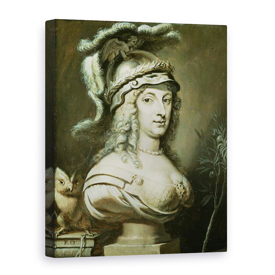 Tablou canvas - Erasmus Quellinus - Portret Alegoric al Reginei Christina a Suediei 1626-89 c.1649-50, 50 x 70 cm