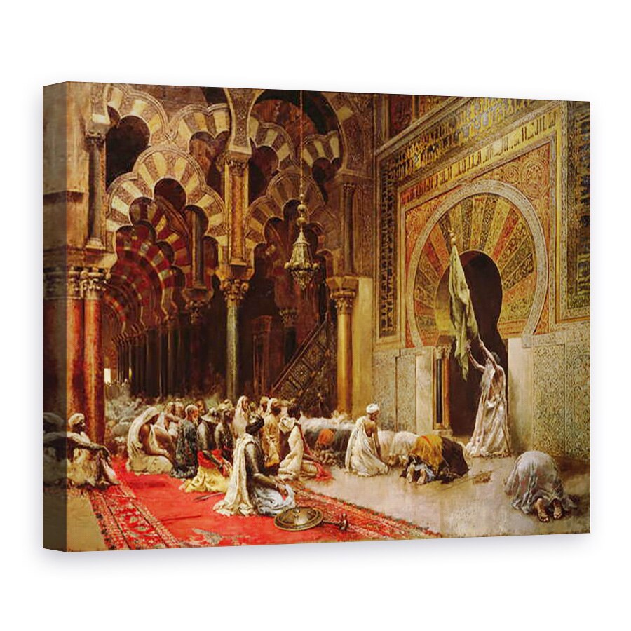 Tablou canvas - Edwin Lord Weeks - Interiorul Moscheii de la Cordoba, 75 x 100 cm