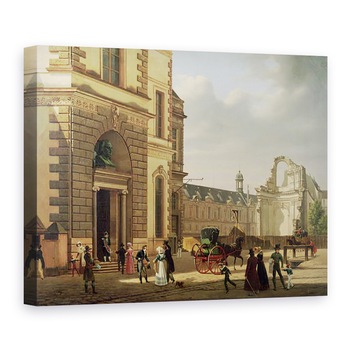 Tablou canvas - Etienne Bouhot - Intrarea in Biserica Musee de Luvru si St Louis, 50 x 70 cm Tablou canvas - Etienne Bouhot - Intrarea in Biserica Musee de Luvru si St Louis, 50 x 70 cm