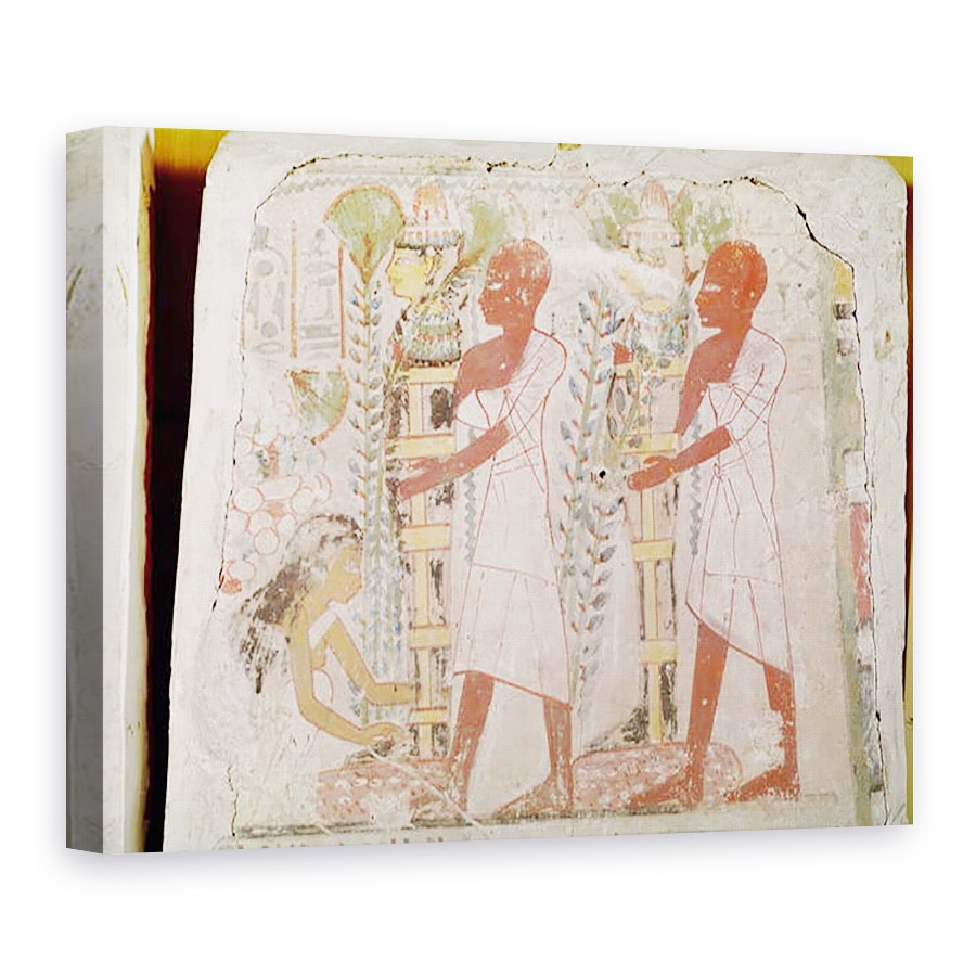 Tablou canvas - Egyptian 18th Dynasty - Pregatirea a doua mumii pentru ceremonia de purificare, din mormantul lui Merymaat, 75 x 100 cm