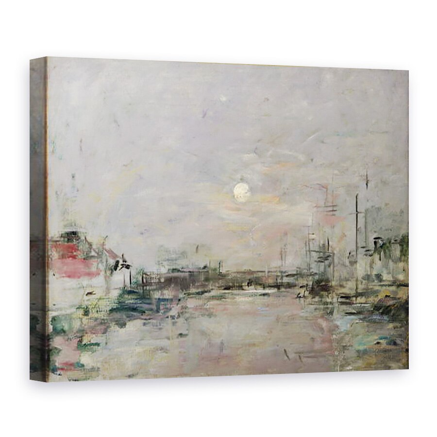 Tablou canvas - Eugene Louis Boudin - Amurgul pe docul comercial de la Le Havre, 50 x 70 cm