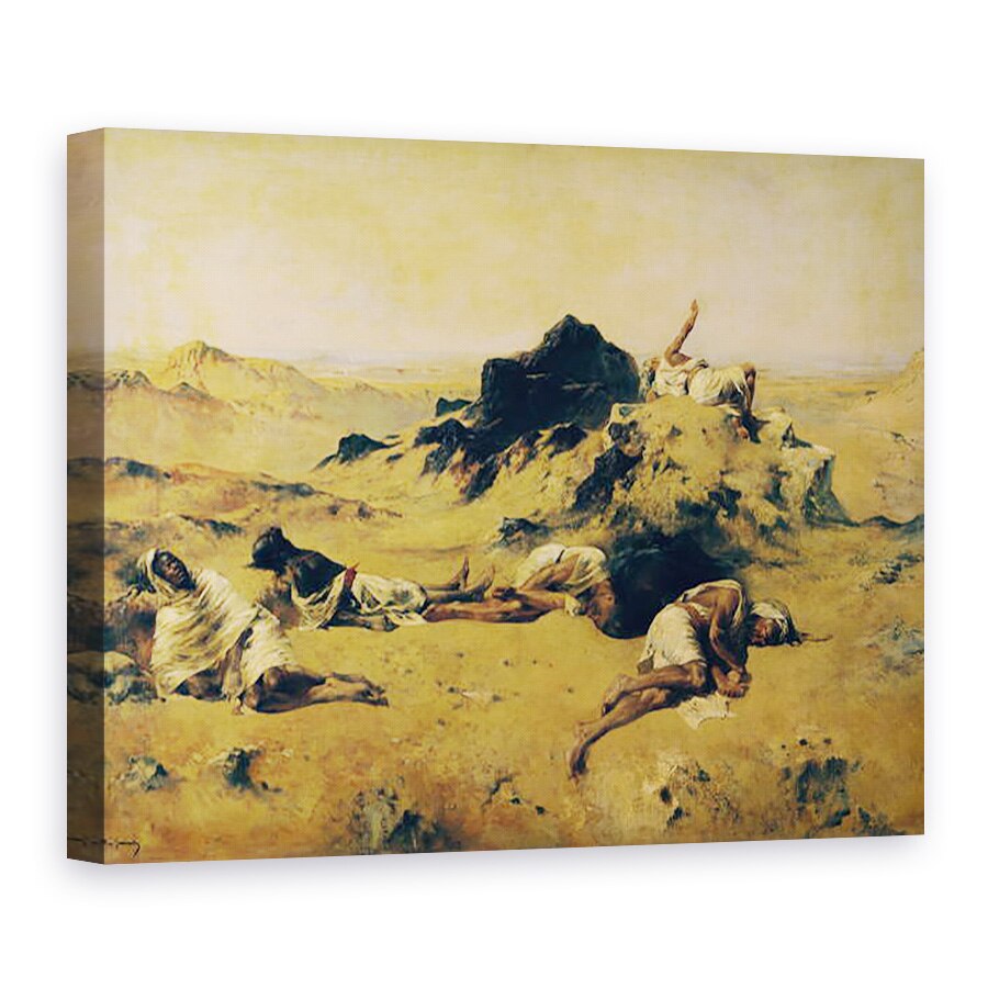 Tablou canvas - Eugene Fromentin - Taramul setei, 50 x 70 cm