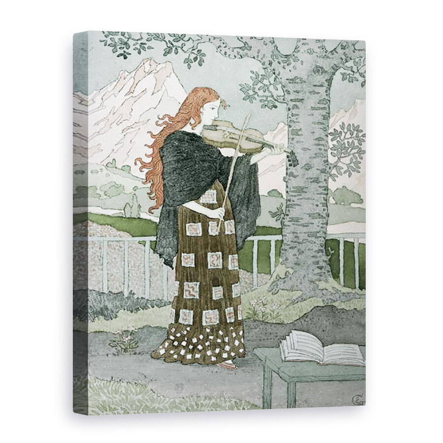 Tablou canvas - Eugene Grasset - Un muzician, 50 x 70 cm