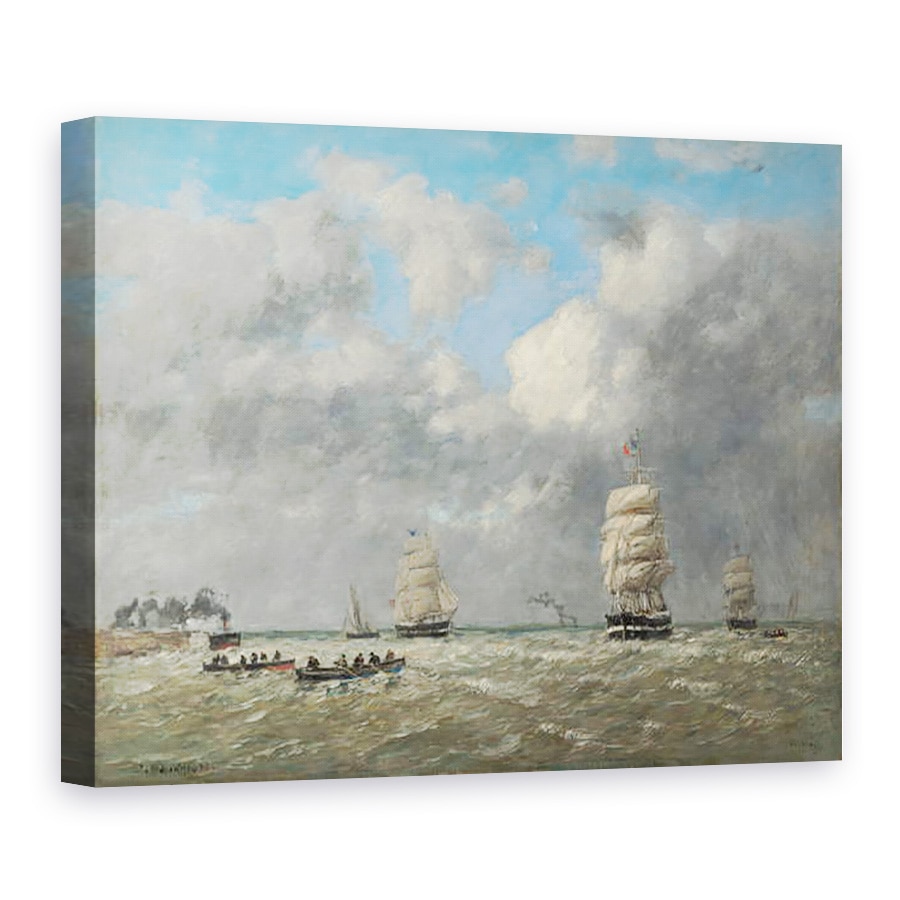 Tablou canvas - Eugene Louis Boudin - Le Havre, 50 x 70 cm