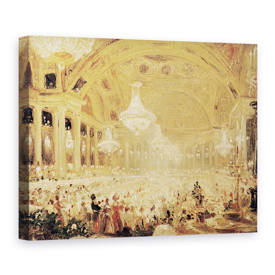 Tablou canvas - Eugene Emmanuel Viollet-le-Duc - Cina la Tuileries, 50 x 70 cm