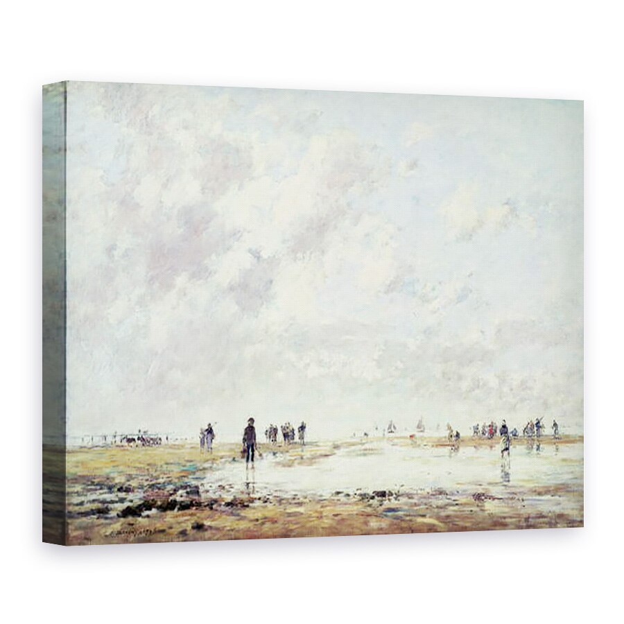 Tablou canvas - Eugene Louis Boudin - Mareea scazuta la Etaples, 50 x 70 cm