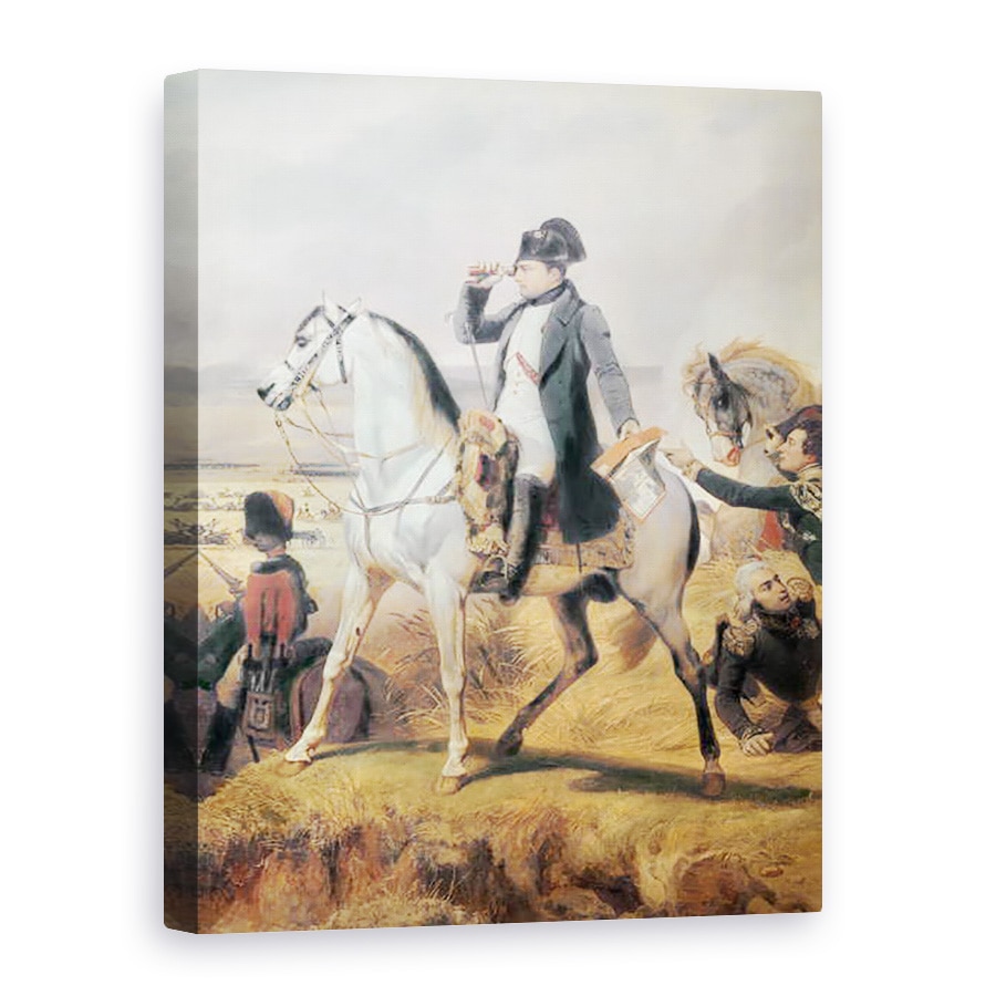 Tablou canvas - Emile Jean Horace Vernet - Detaliu al lui Napoleon din Batalia de la Wagram, 6 iulie 1809, 75 x 100 cm