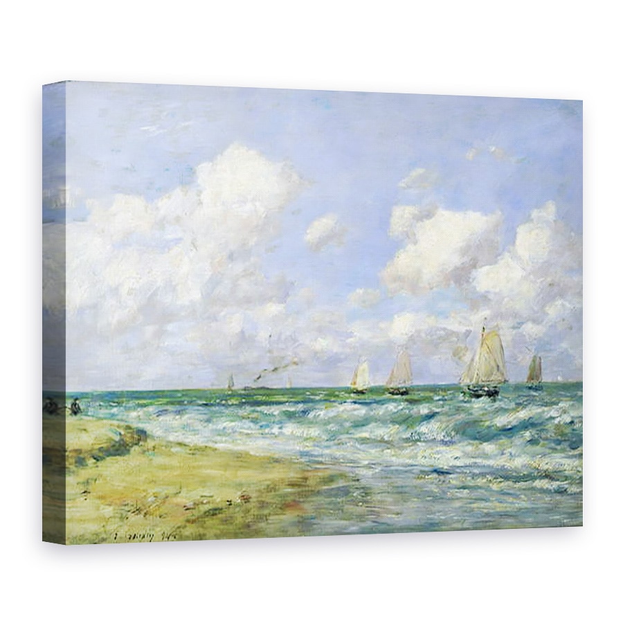 Tablou canvas - Eugene Louis Boudin - Scene marine, 50 x 70 cm