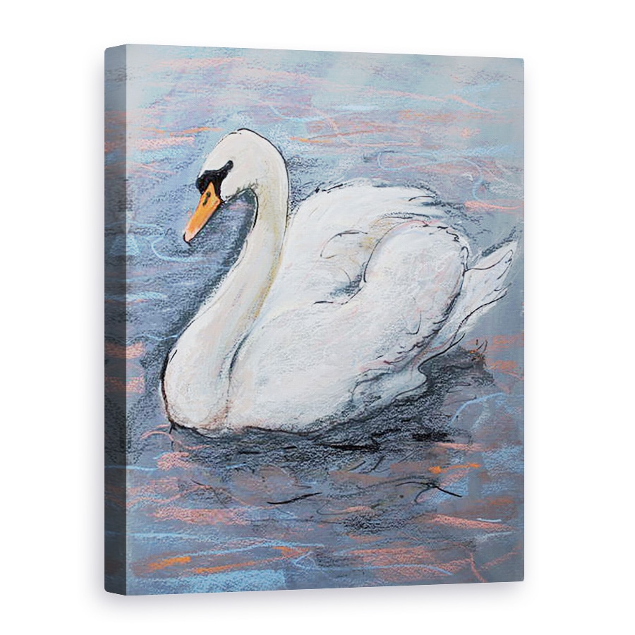 Tablou canvas - Faisal Khouja - Lebada pe lac, 2014, 50 x 70 cm