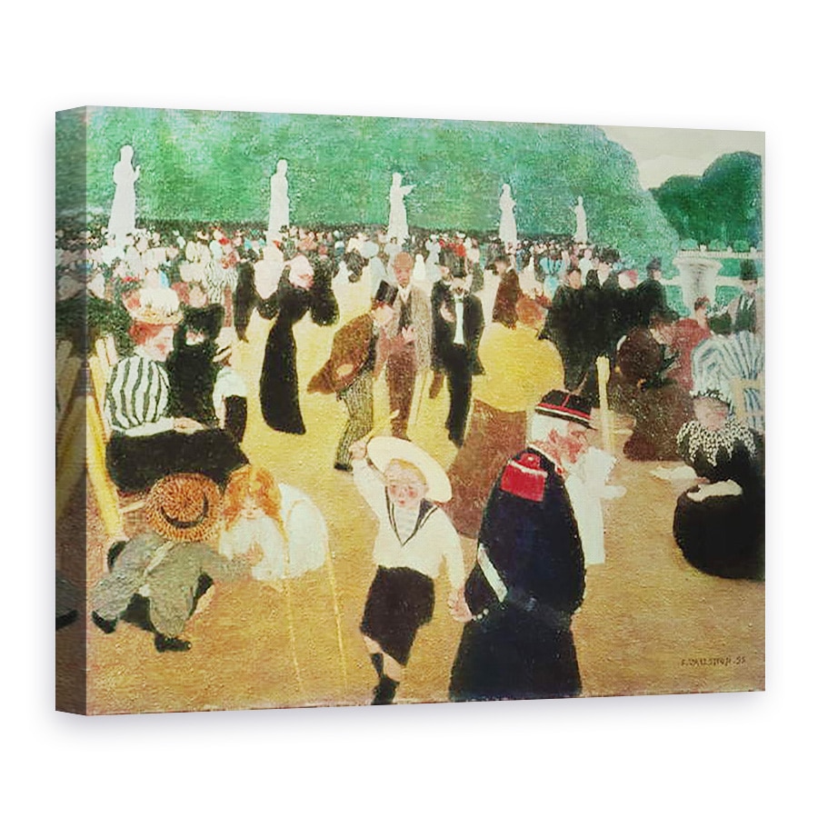 Tablou canvas - Felix Edouard Vallotton - Gradinile Luxemburg, 75 x 100 cm
