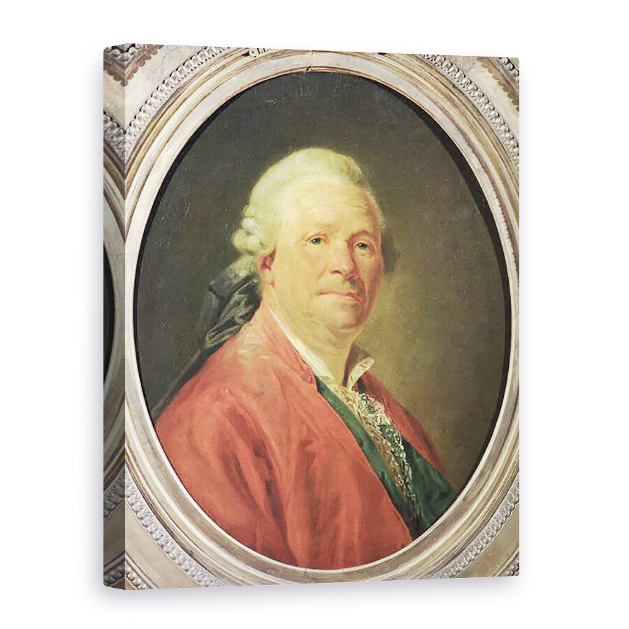 Tablou canvas - Etienne Aubry - Portretul lui Christoph Willibald von Gluck 1714-87, 50 x 70 cm