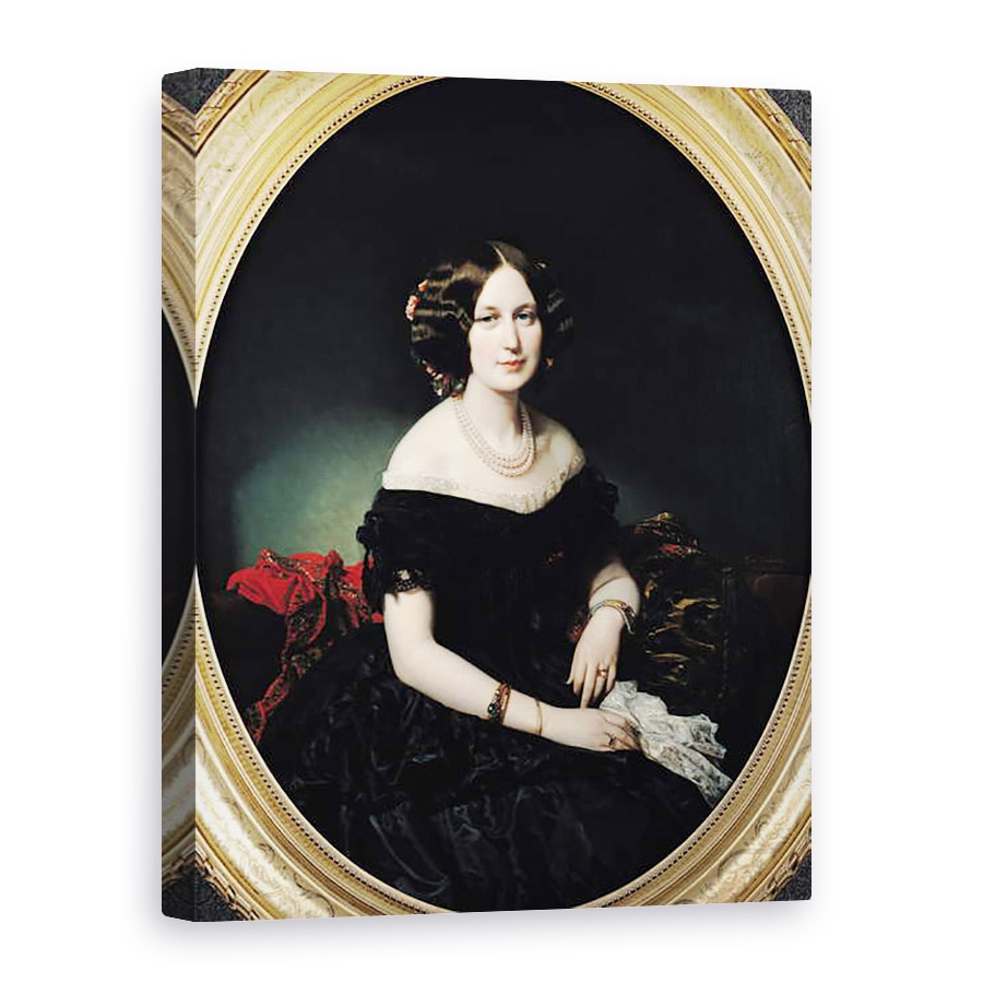 Tablou canvas - Federico de Madrazo y Kuntz - Portretul Baronesei De Weisweiller, 75 x 100 cm