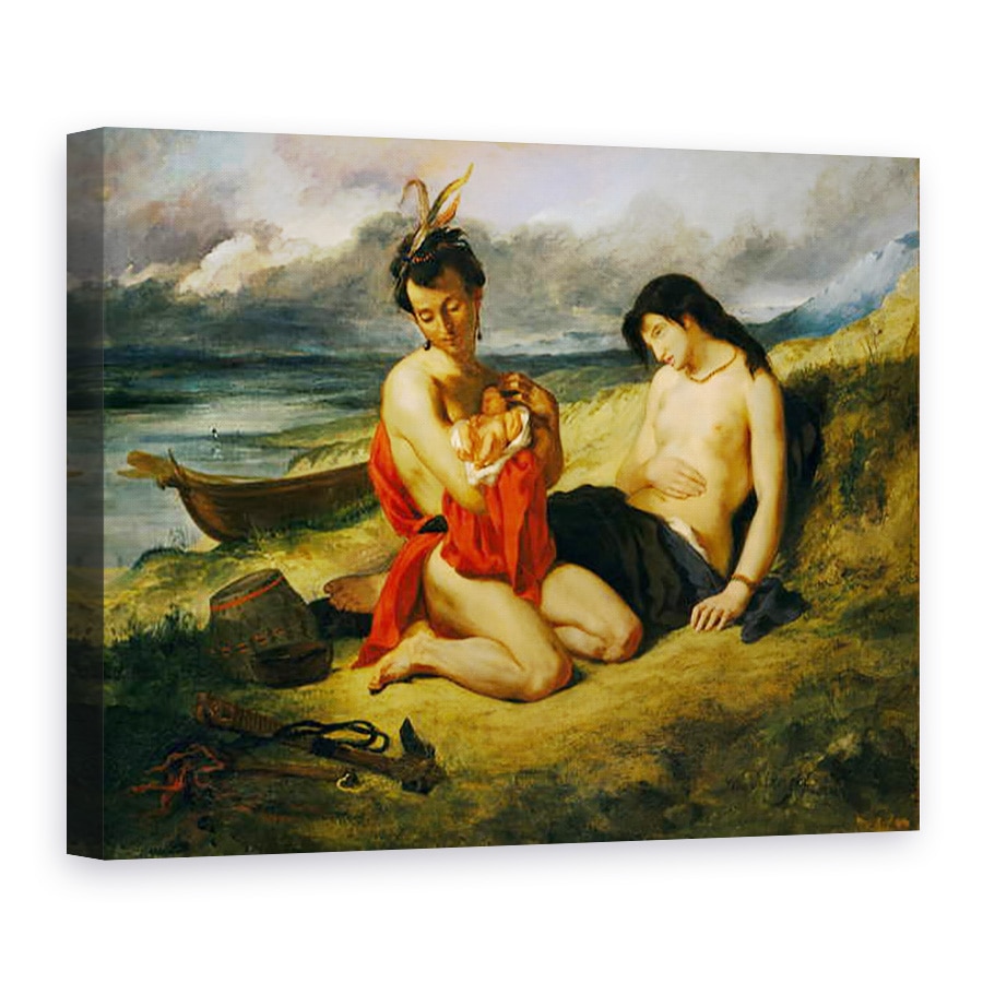 Tablou canvas - Ferdinand Victor Eugene Delacroix - Natchez, 75 x 100 cm