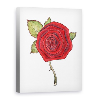 Tablou canvas - Faisal Khouja - Trandafir 2, 2013, 75 x 100 cm Tablou canvas - Faisal Khouja - Trandafir 2, 2013, 75 x 100 cm