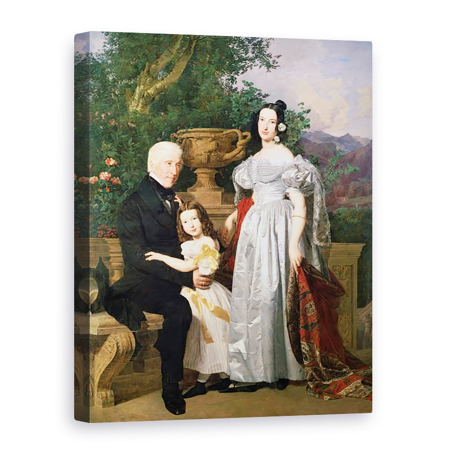 Tablou canvas - Ferdinand Georg Waldmuller - Familia Kerzman, 75 x 100 cm