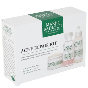 Kit Mario Badeascu Acne Repair: Crema de fata Drying, 14 g + Tratament lotiune Drying, 29 ml + Tratament lotiune Buffering, 29 ml Kit Mario Badeascu Acne Repair: Crema de fata Drying, 14 g + Tratament lotiune Drying, 29 ml + Tratament lotiune Buffering, 29 ml