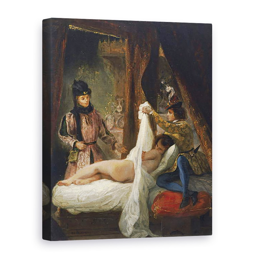 Tablou canvas - Ferdinand Victor Eugene Delacroix - Louis dOrleans isi arata stapana, 75 x 100 cm