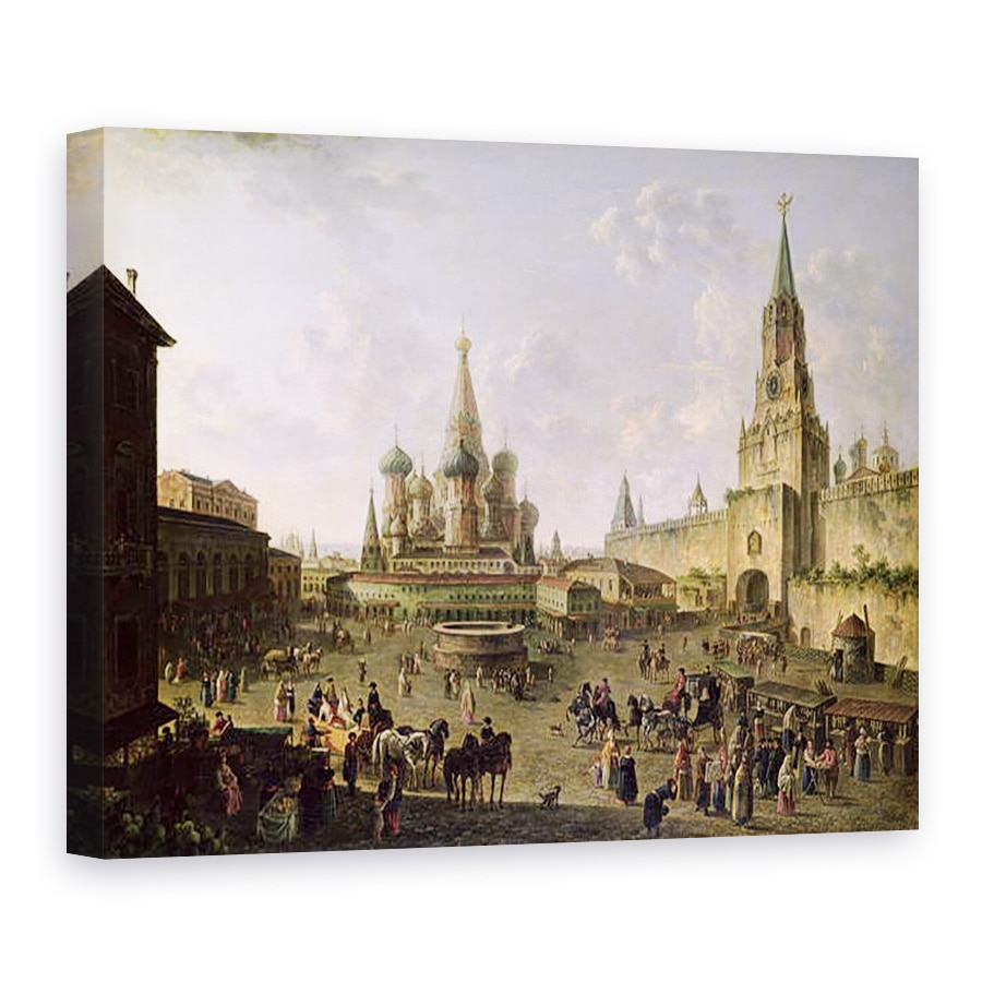 Tablou canvas - Fedor Yakovlevich Alekseev - Piata Rosie, Moscova, 75 x 100 cm