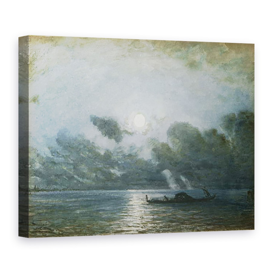 Tablou canvas - Felix Ziem - Venetia de lumina lunii, 75 x 100 cm