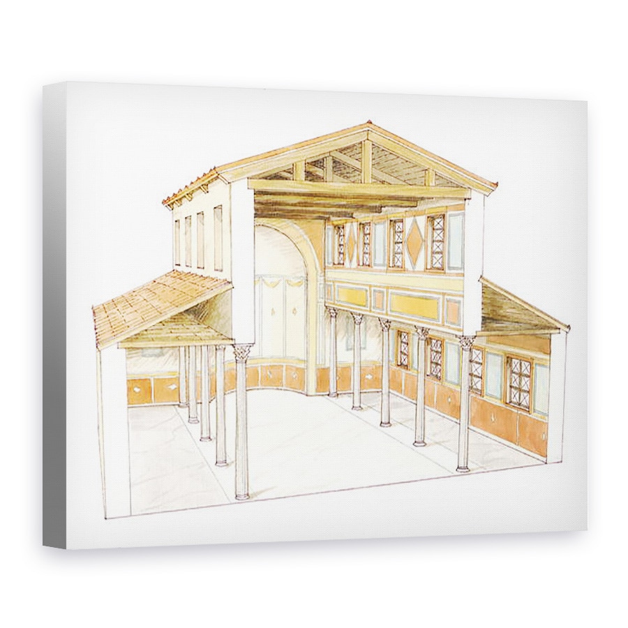 Tablou canvas - Fernando Aznar Cenamor - Bazilica romana, 75 x 100 cm