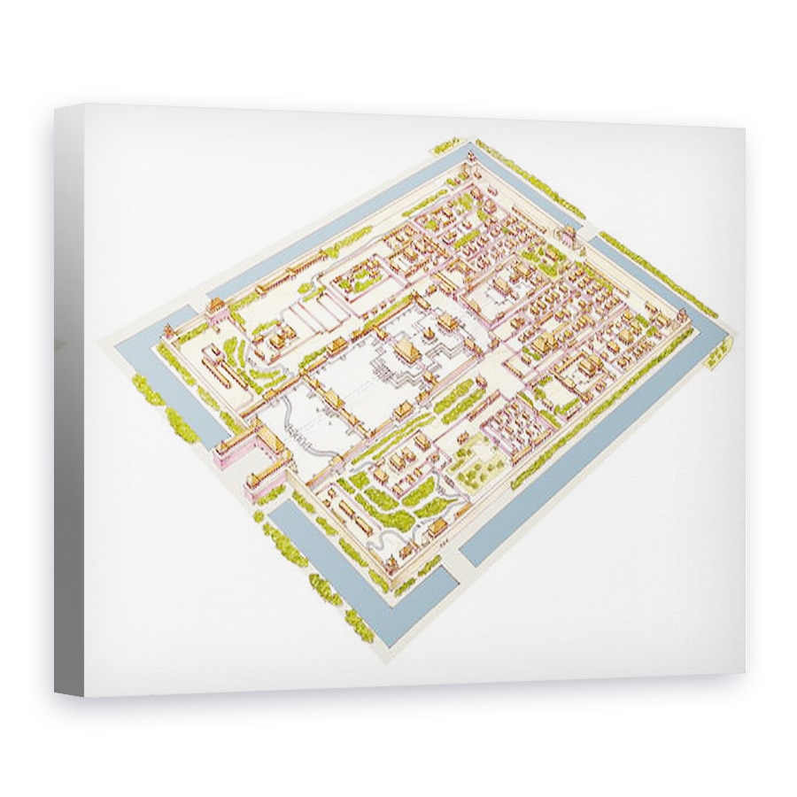 Tablou canvas - Fernando Aznar Cenamor - Orasul Forbbiden, 50 x 70 cm