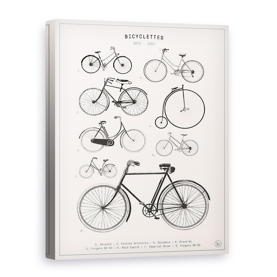Tablou canvas - Florent Bodart - Biciclete, 50 x 70 cm