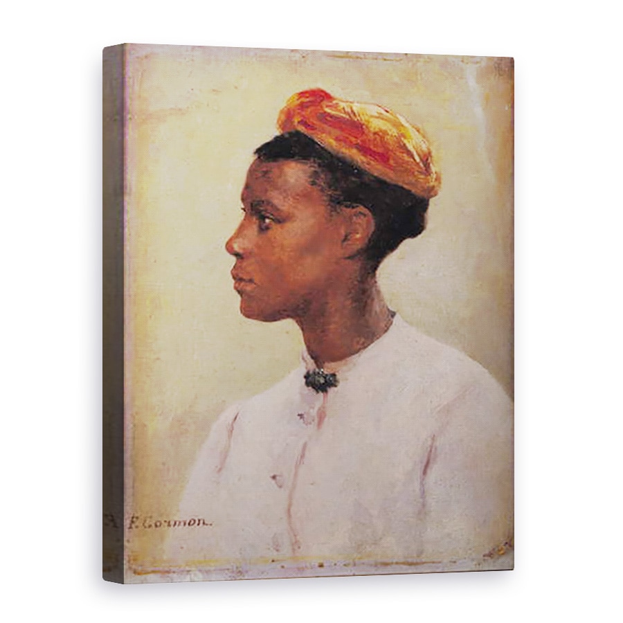 Tablou canvas - Fernand Cormon - Negresa tanara, 75 x 100 cm